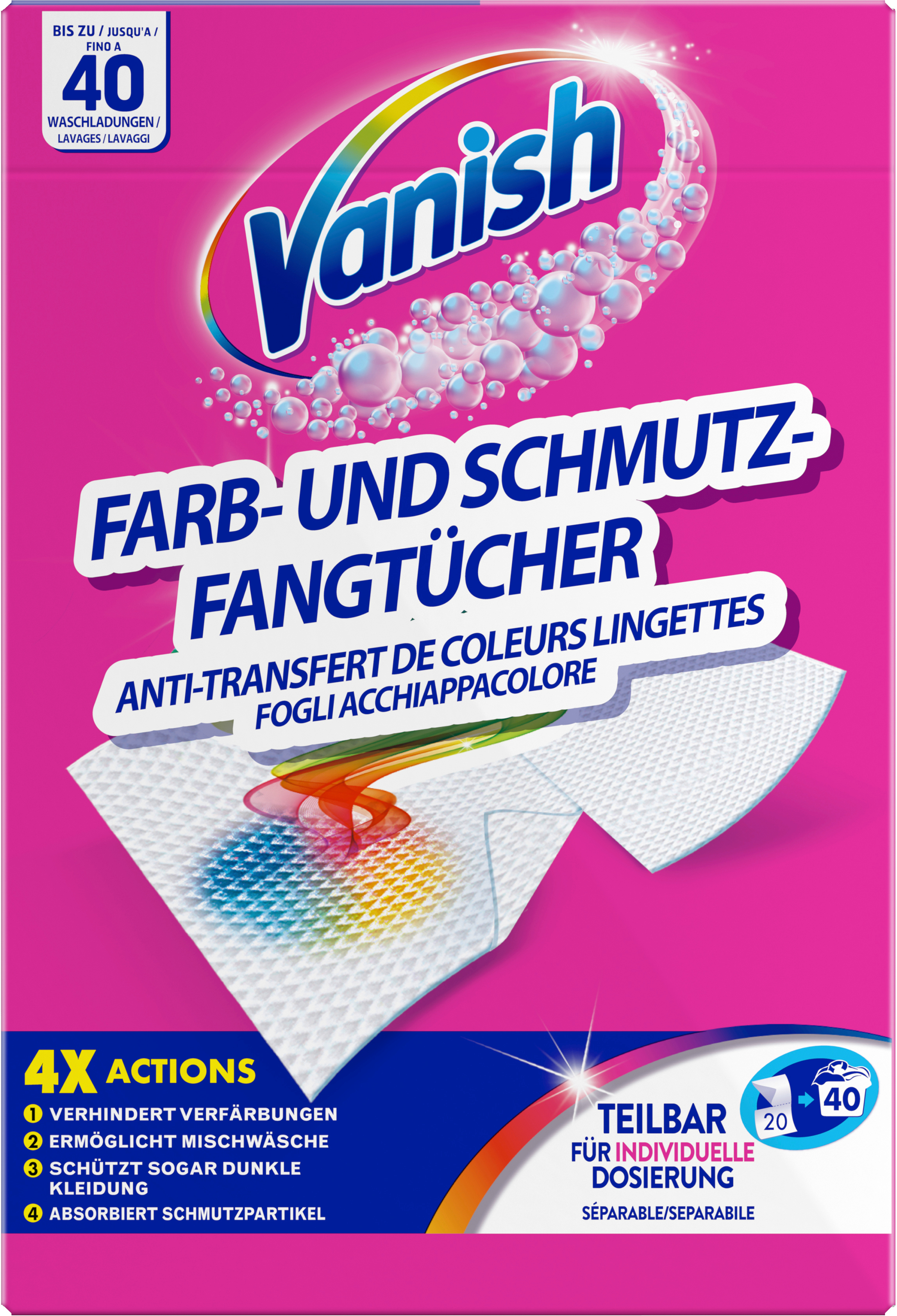 VANISH Farb- & Schmutzfangtücher 8146285 20 Stück