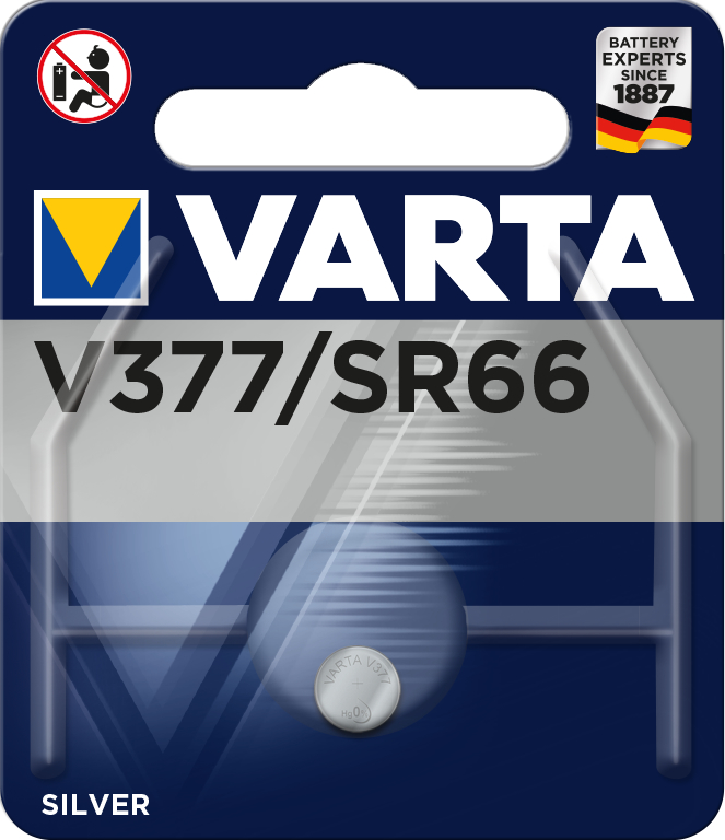 VARTA Pile bouton 377101401 V377/SR66, 1 pièce