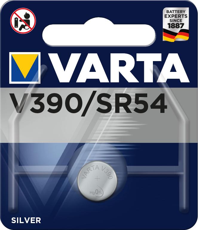 VARTA Pile bouton 390101401 V390/SR54, 1 pièce V390/SR54, 1 pièce