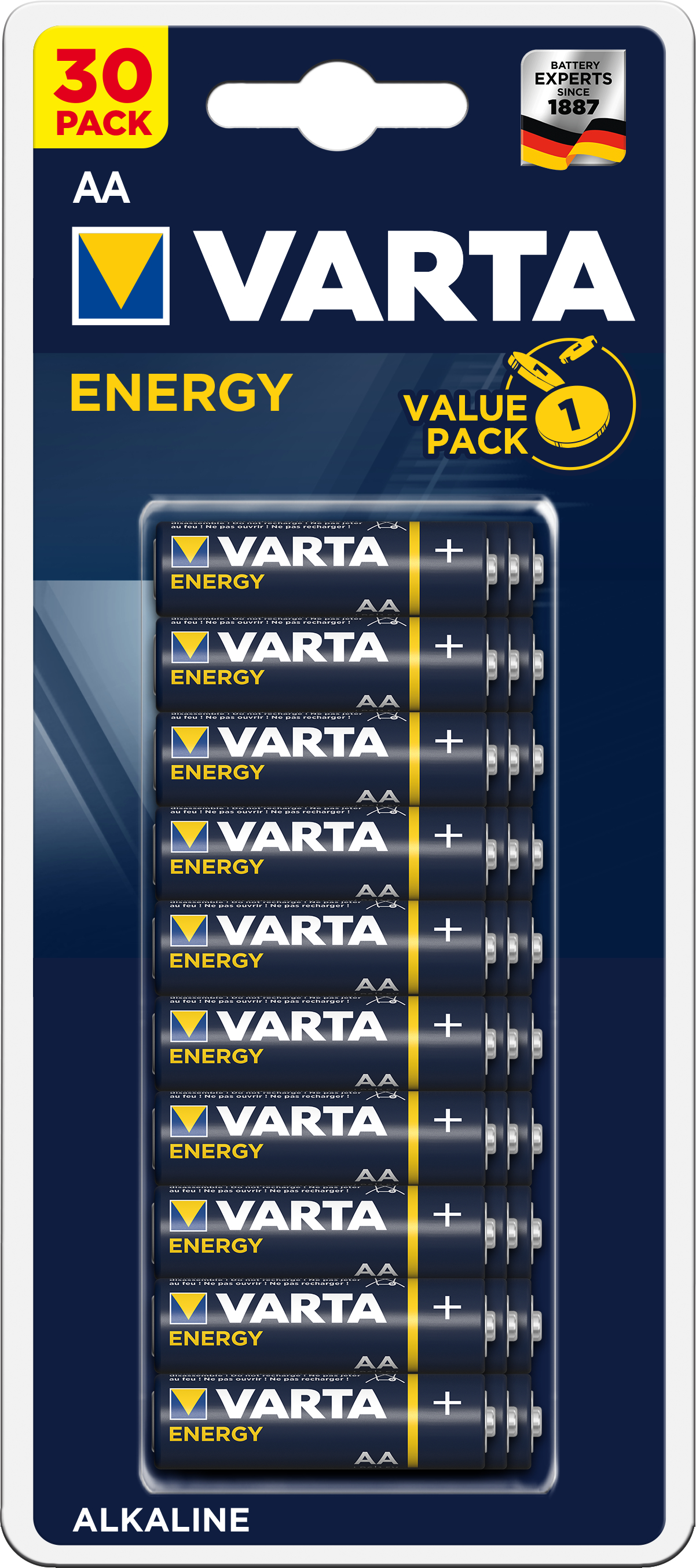 VARTA Energy 4106229630 AA/LR06, 30 pièces