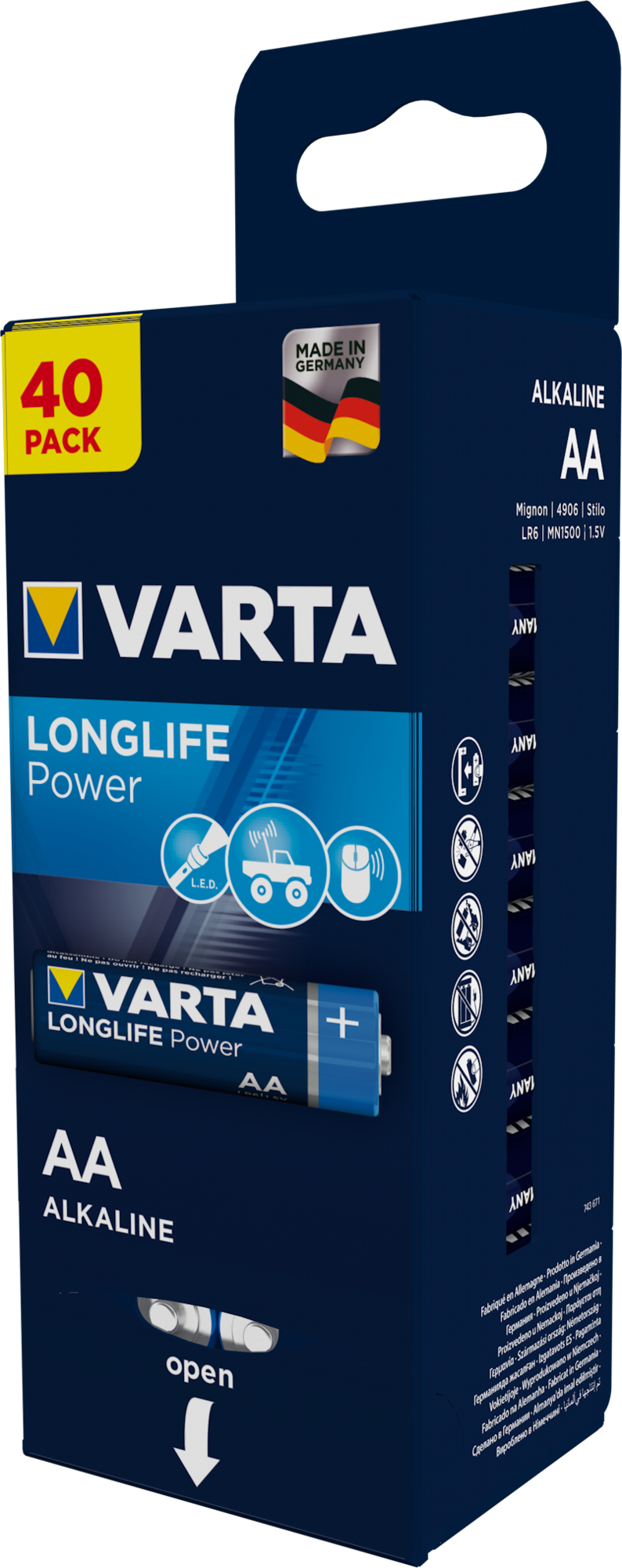 VARTA Pile Longlife Power 4906121194 LR06/AA 40er-Blister