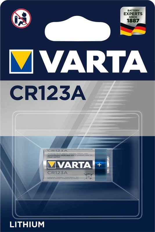 VARTA Pile Lithium CR123A,3V 6205301401 1600 mAh 1 pc.
