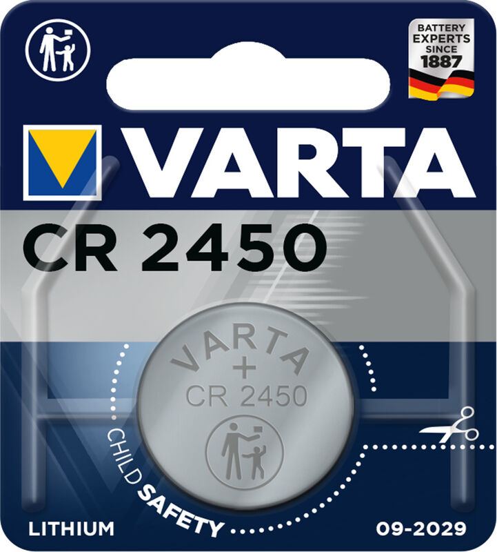 VARTA Pile bouton Lithium CR2450,3V 6450101401 560 mAh 1 pc.
