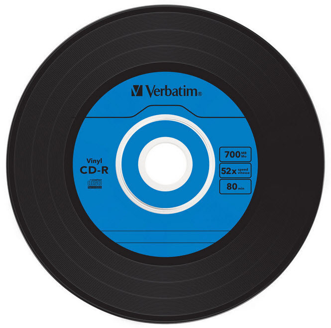 VERBATIM CD-R Slim 80MIN/700MB 43426 52x Vinyl 10 Pcs
