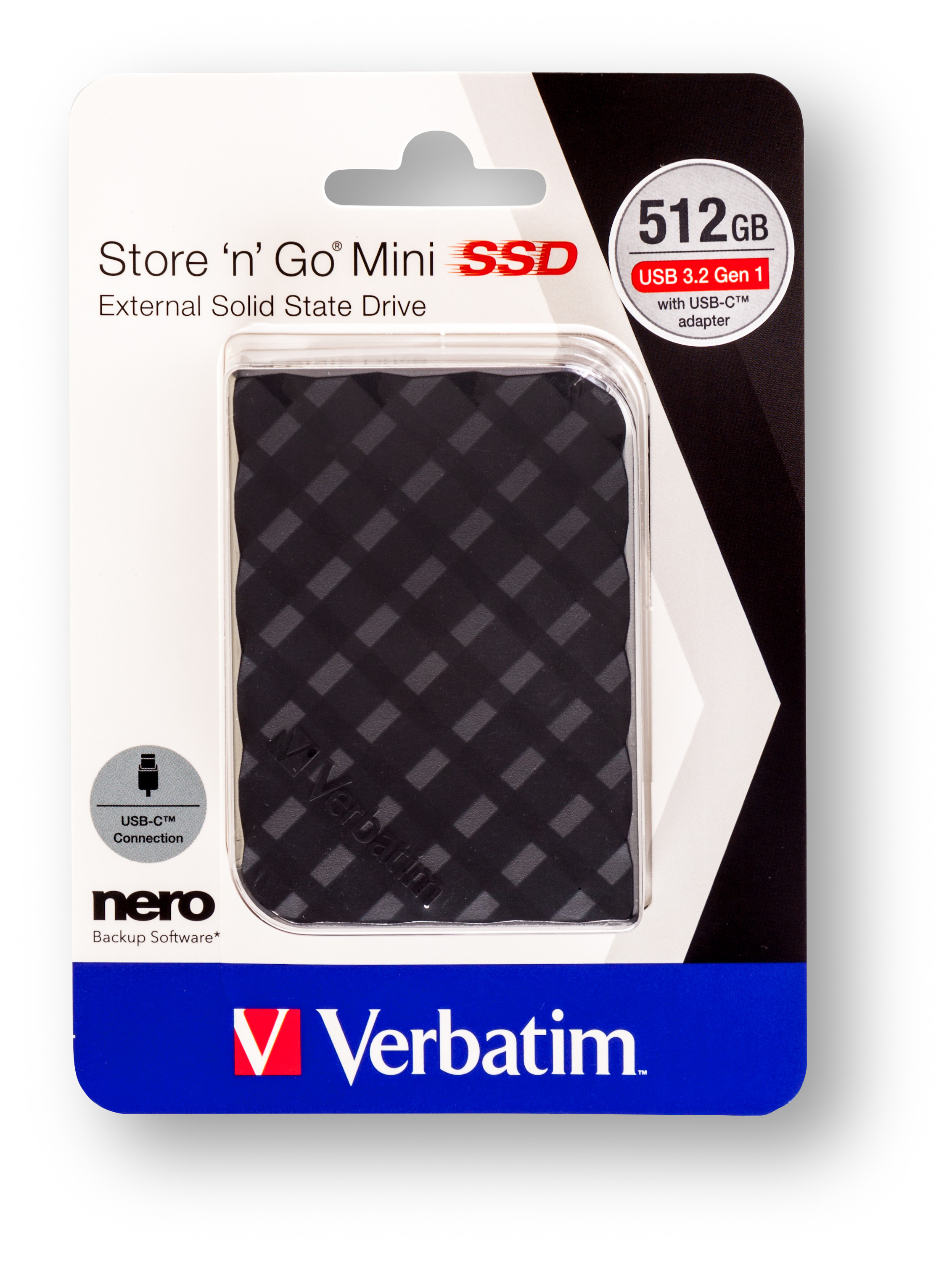 VERBATIM Store n Go Mini SSD 512GB 53236 USB 3.2 black
