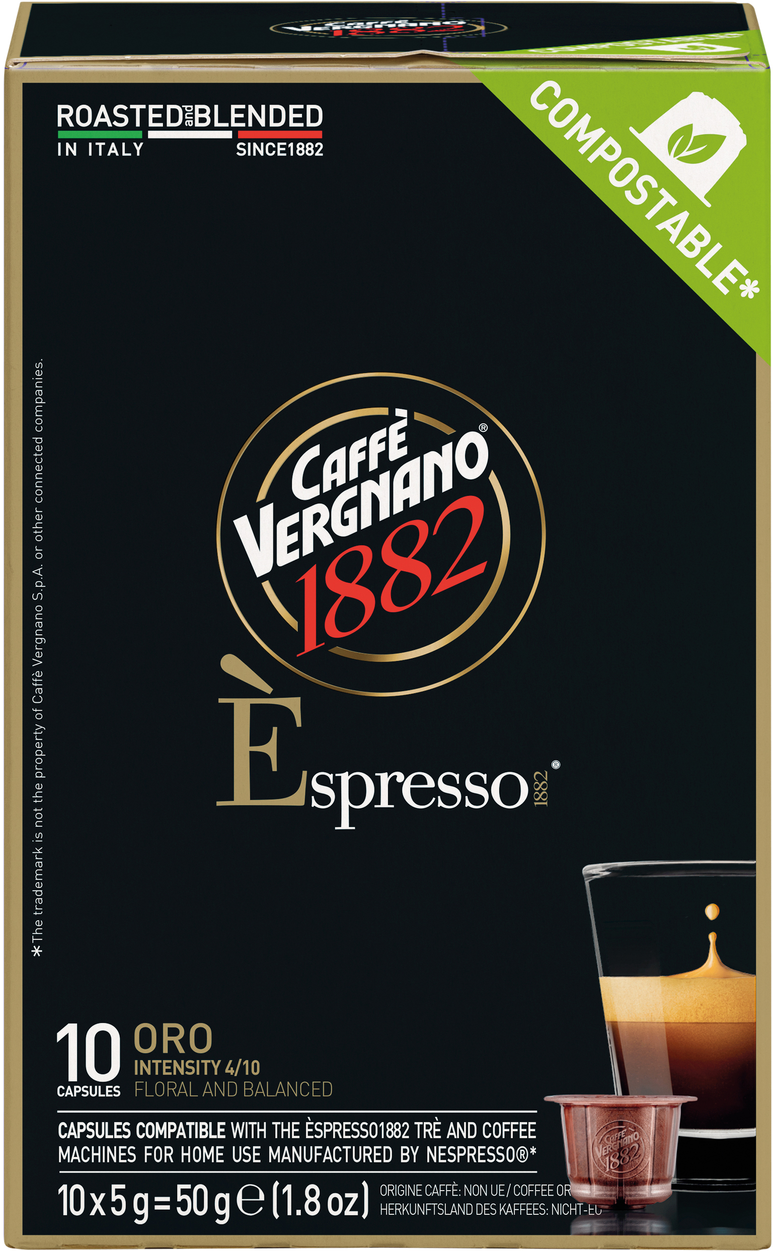 photo VERGNANO Capsules de café 2295502 Oro 10 pcs.