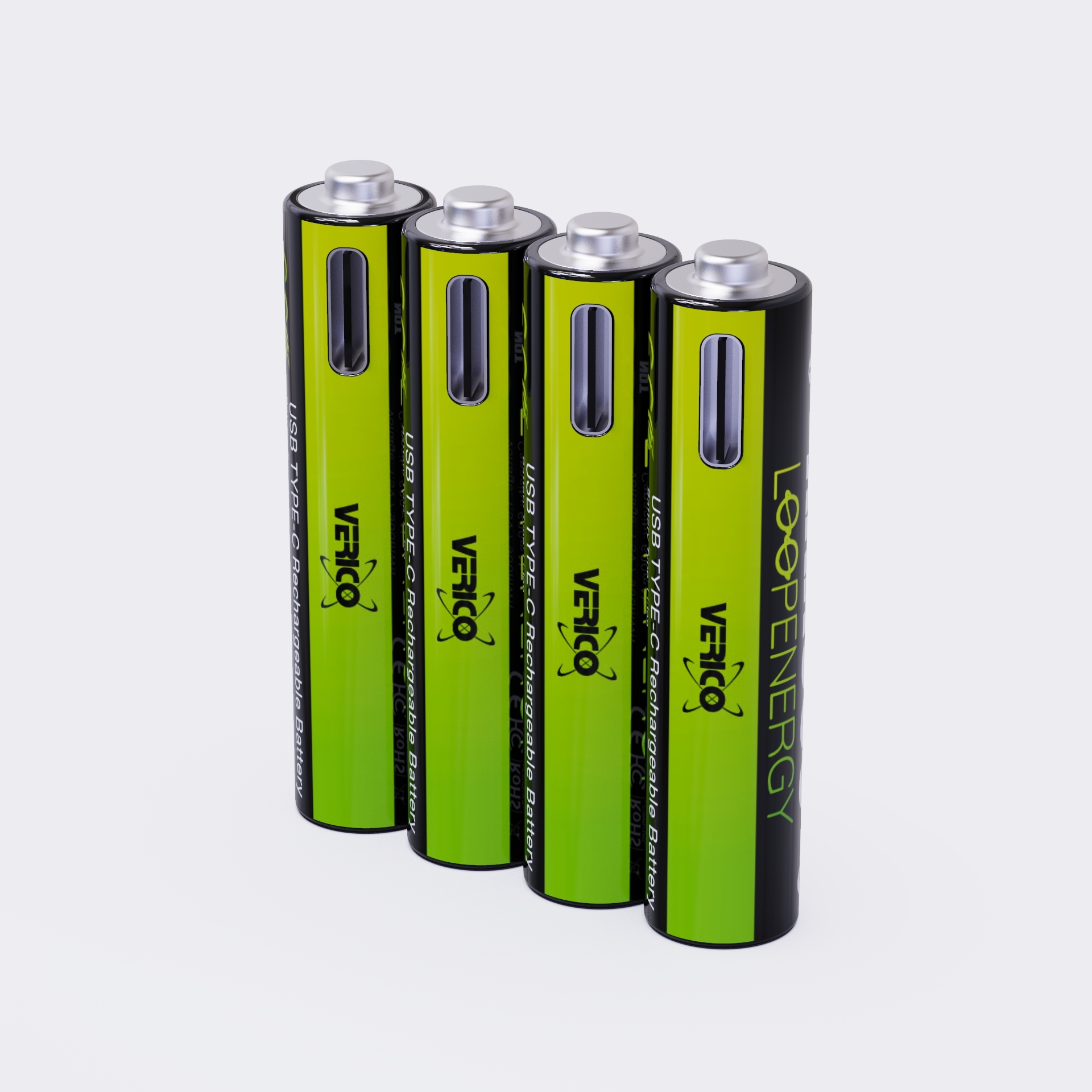 photo VERICO LoopEnergy Batterie USB-C 1UDBT-A3WEB2 AAA/LR03 (600mAh) 4 pièces