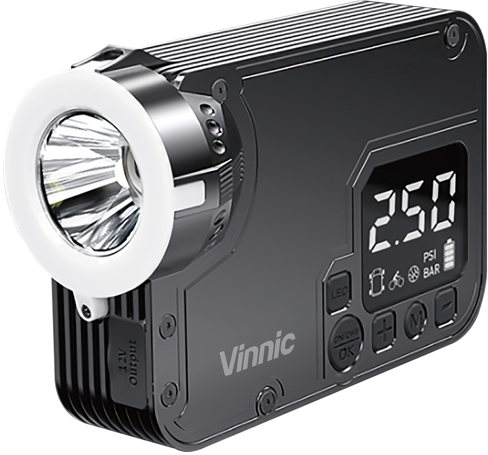 VINNIC 3 in 1 Jumpstarter Air Pump VPCA-A9BK Black