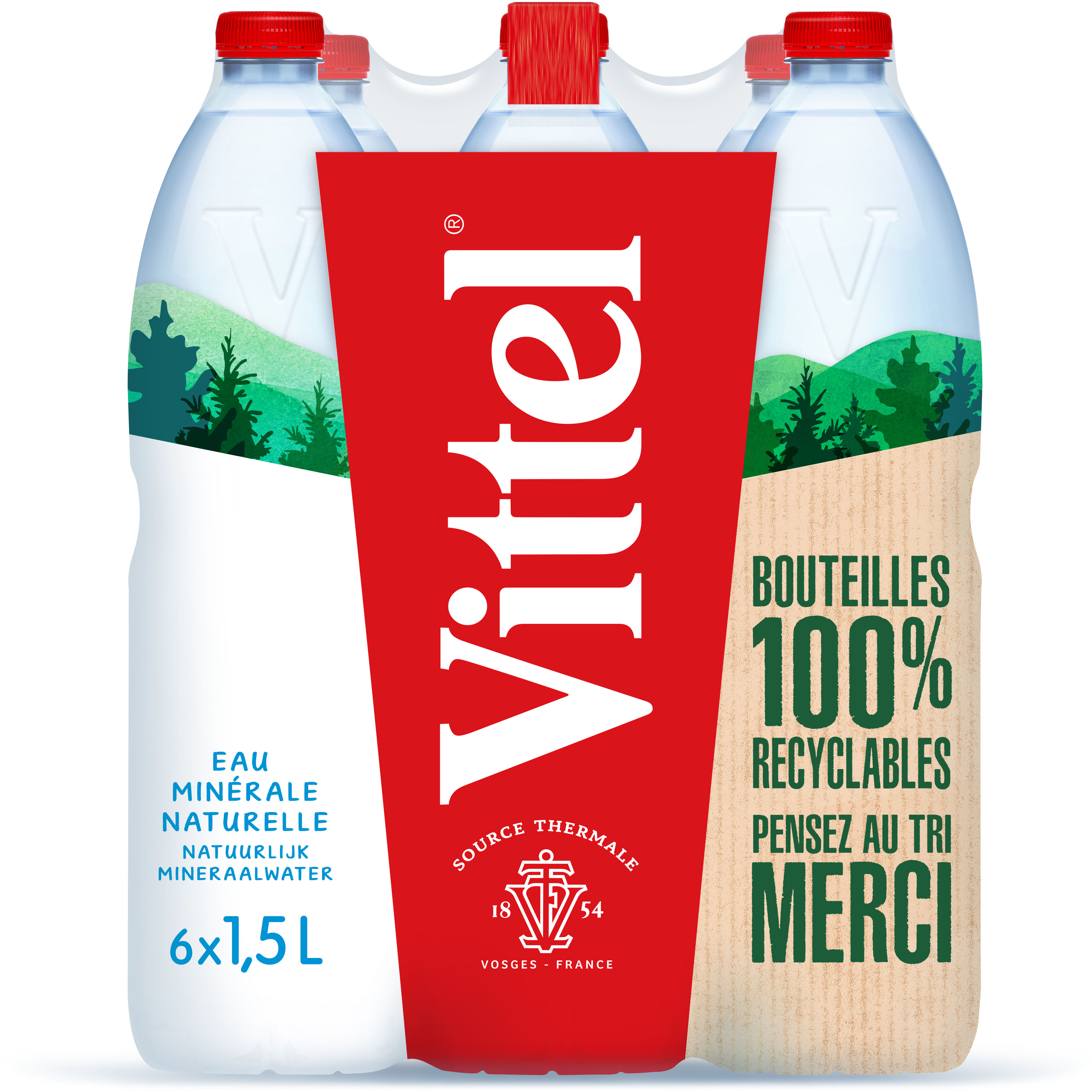 photo VITTEL non gazéifié 12552293 150 cl, 6 pcs.