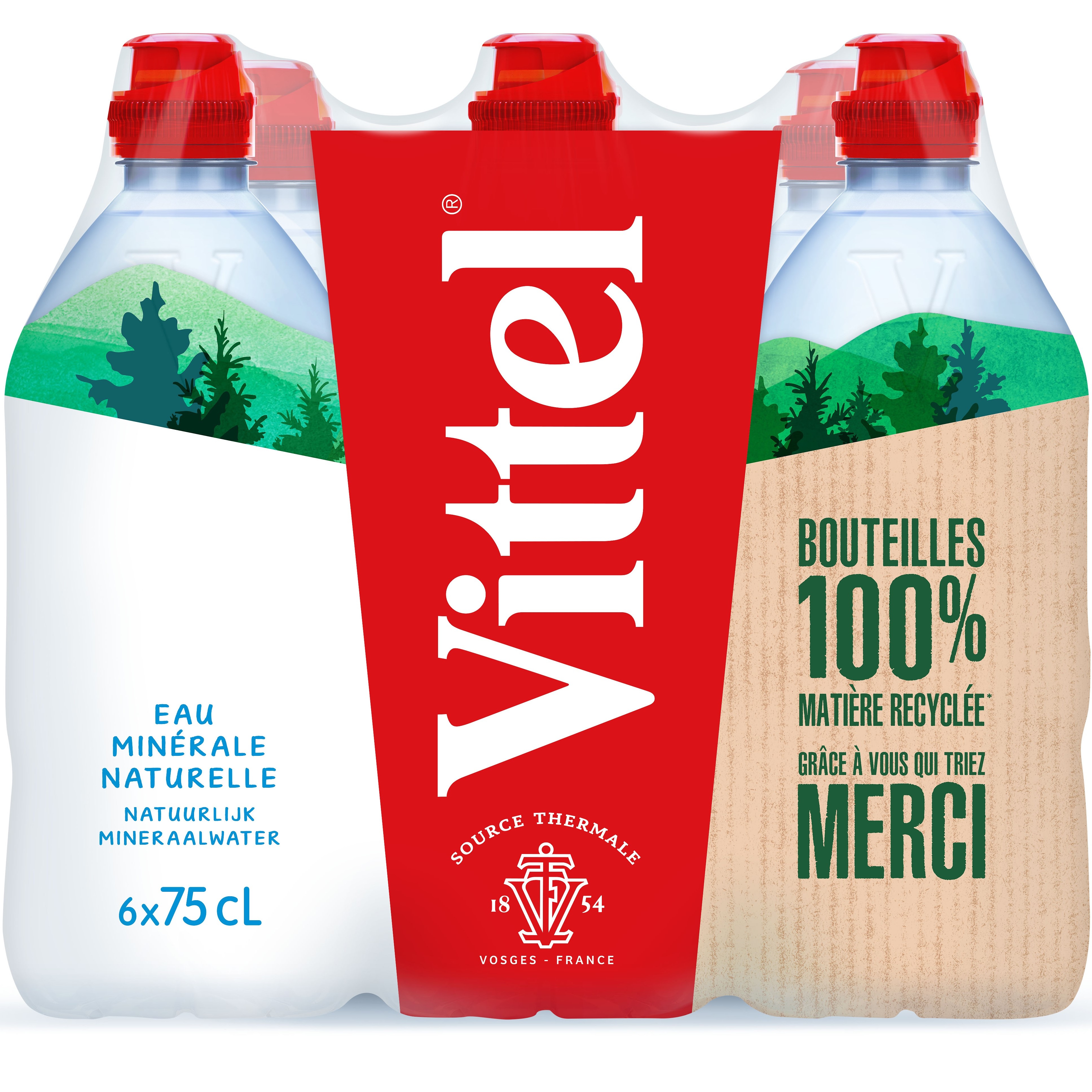 photo VITTEL non gazéifié 12555140 75 cl, 6 pcs.