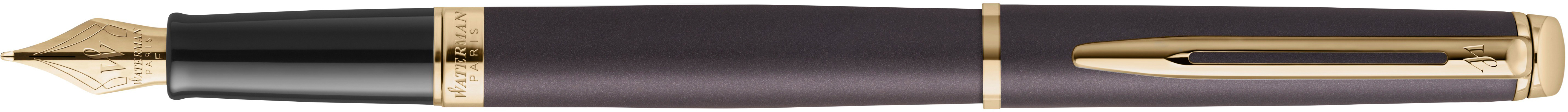 photo WATERMAN Stylo plume Hémisphère M 2217940 Understated Ed. Metal Black
