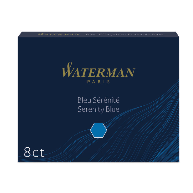 WATERMAN Cart. d'encre standard S0110860 bleu 8 pcs.