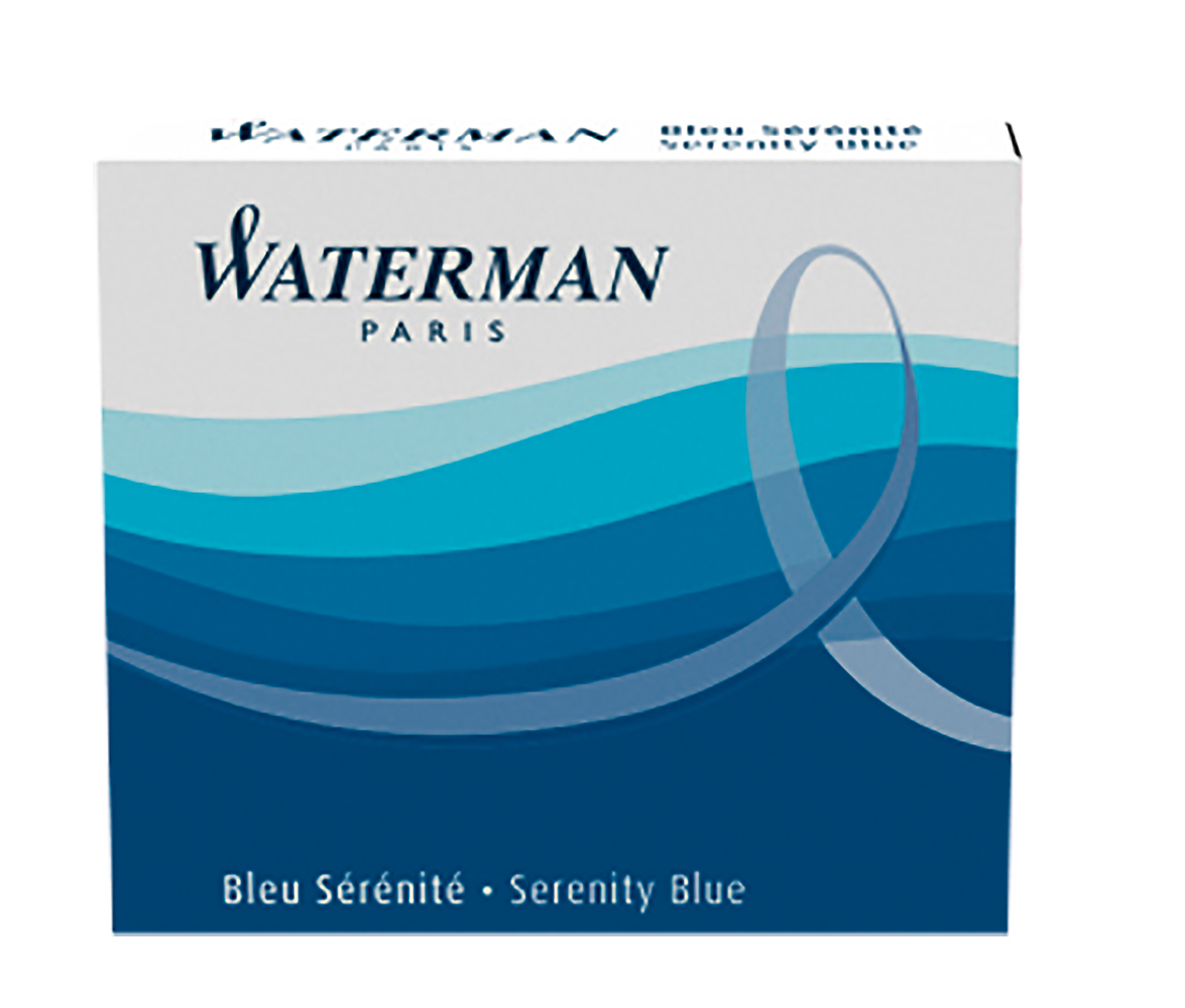 WATERMAN Cartouche d'encre S0110950 bleu 6 pcs.