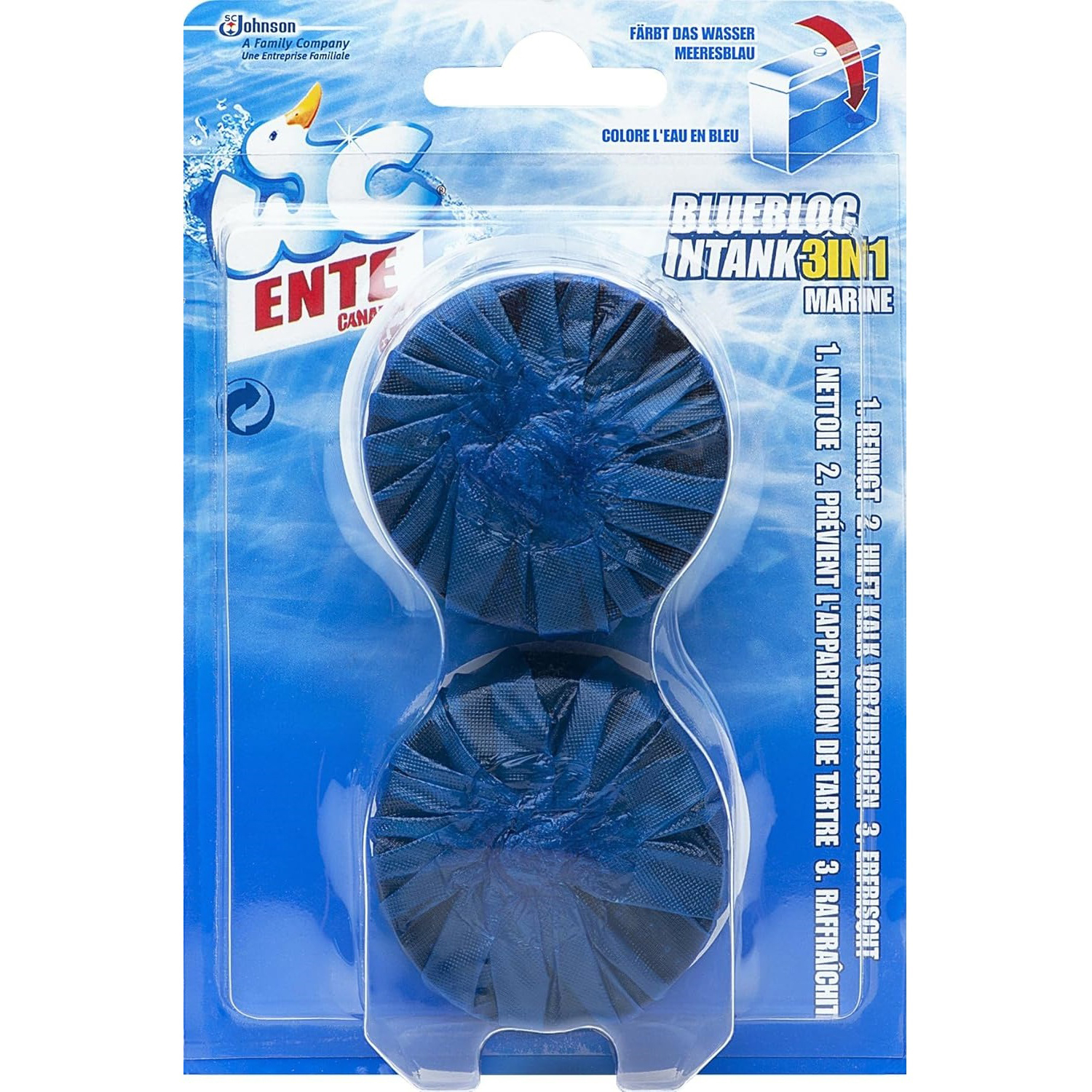 photo WC-ENTE Blue Bloc Cuve rinçage 2x50g 1037872