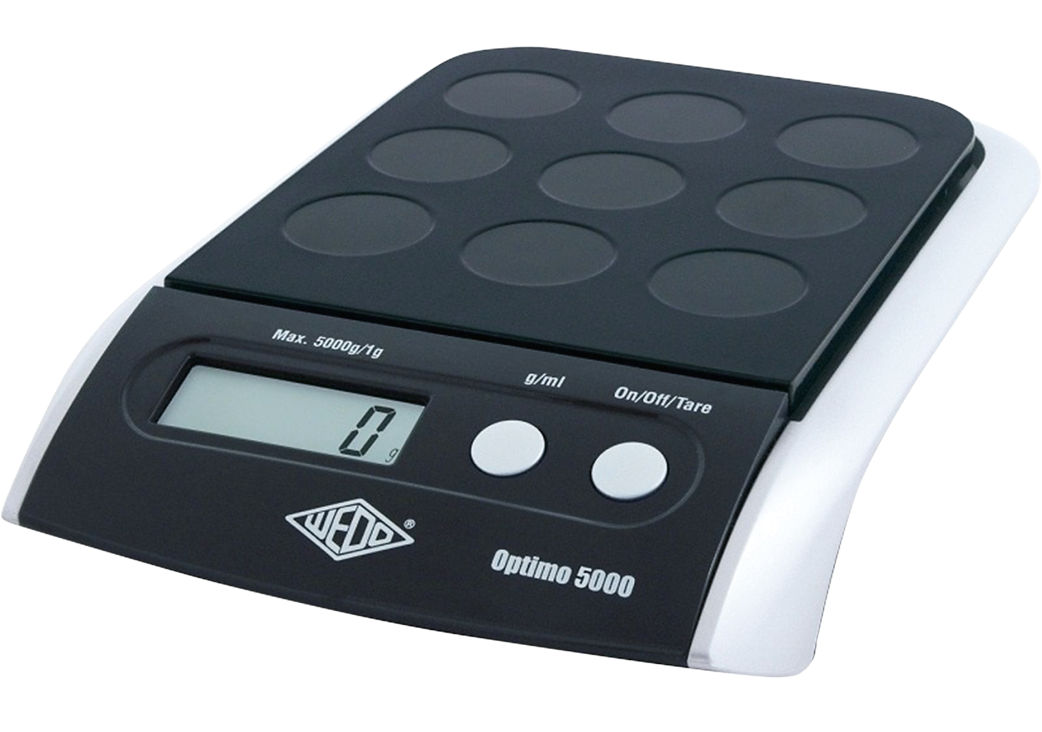 WEDO Balance digitale Optimo 5000 485001 Capacité max. 5kg 23x4x16cm Capacité max. 5kg 23x4x16cm