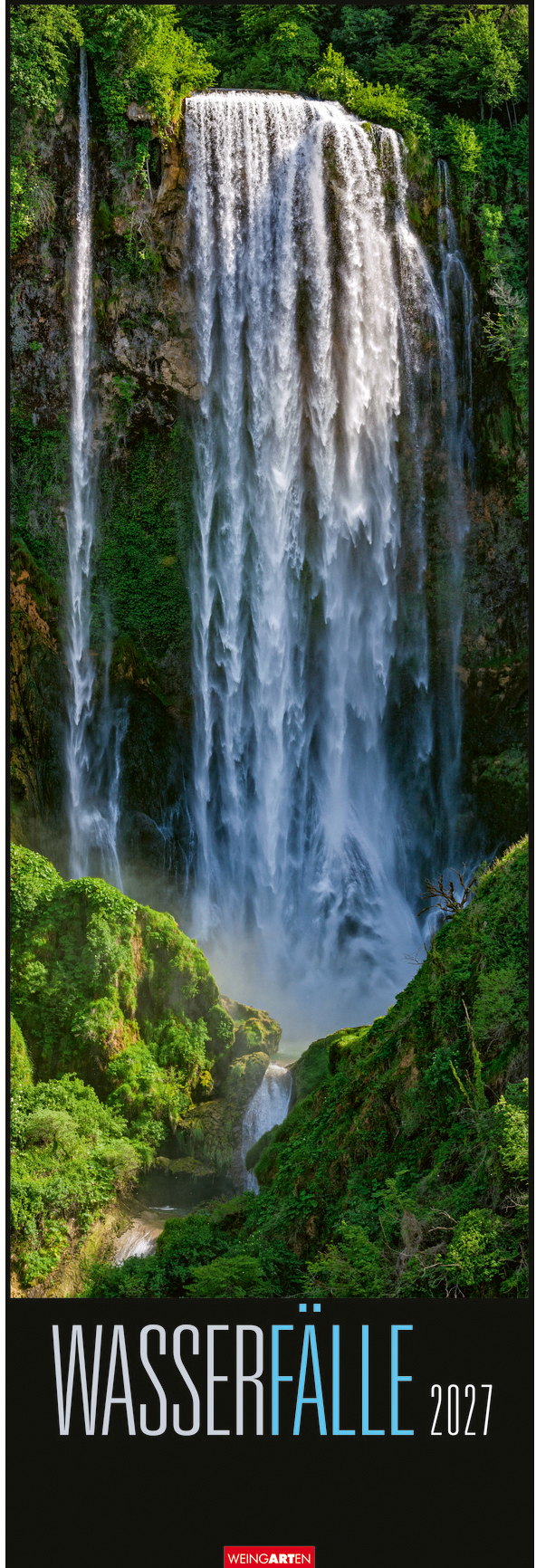 WEINGARTEN Bildkalender 2027 2951800+27 Wasserfälle DE 34x98cm
