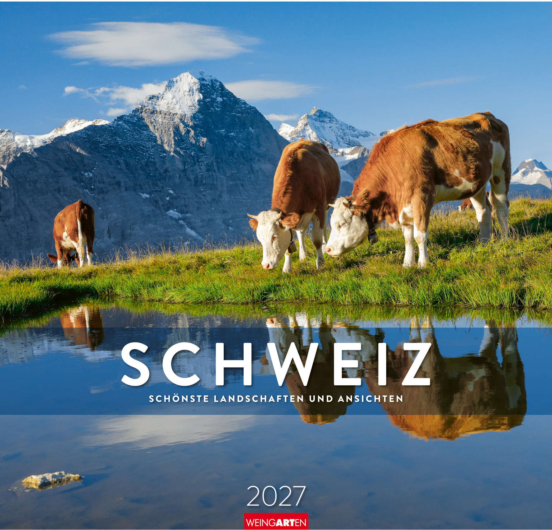 WEINGARTEN Bildkalender 2027 3312224+27 Die Schweiz DE 48x46cm