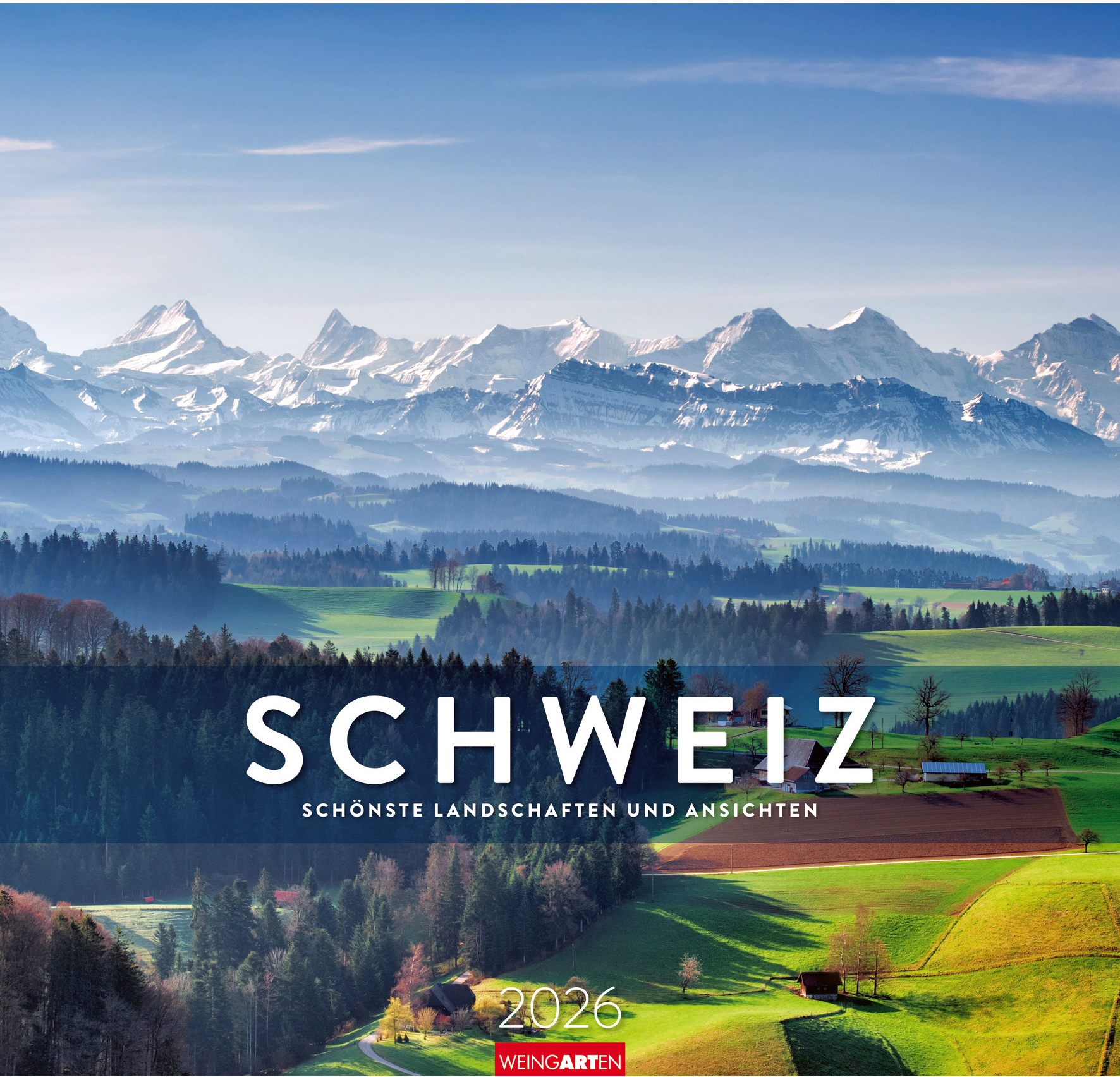 photo WEINGARTEN Calendrier 2026 3312224+26 Die Schweiz DE 48x46cm