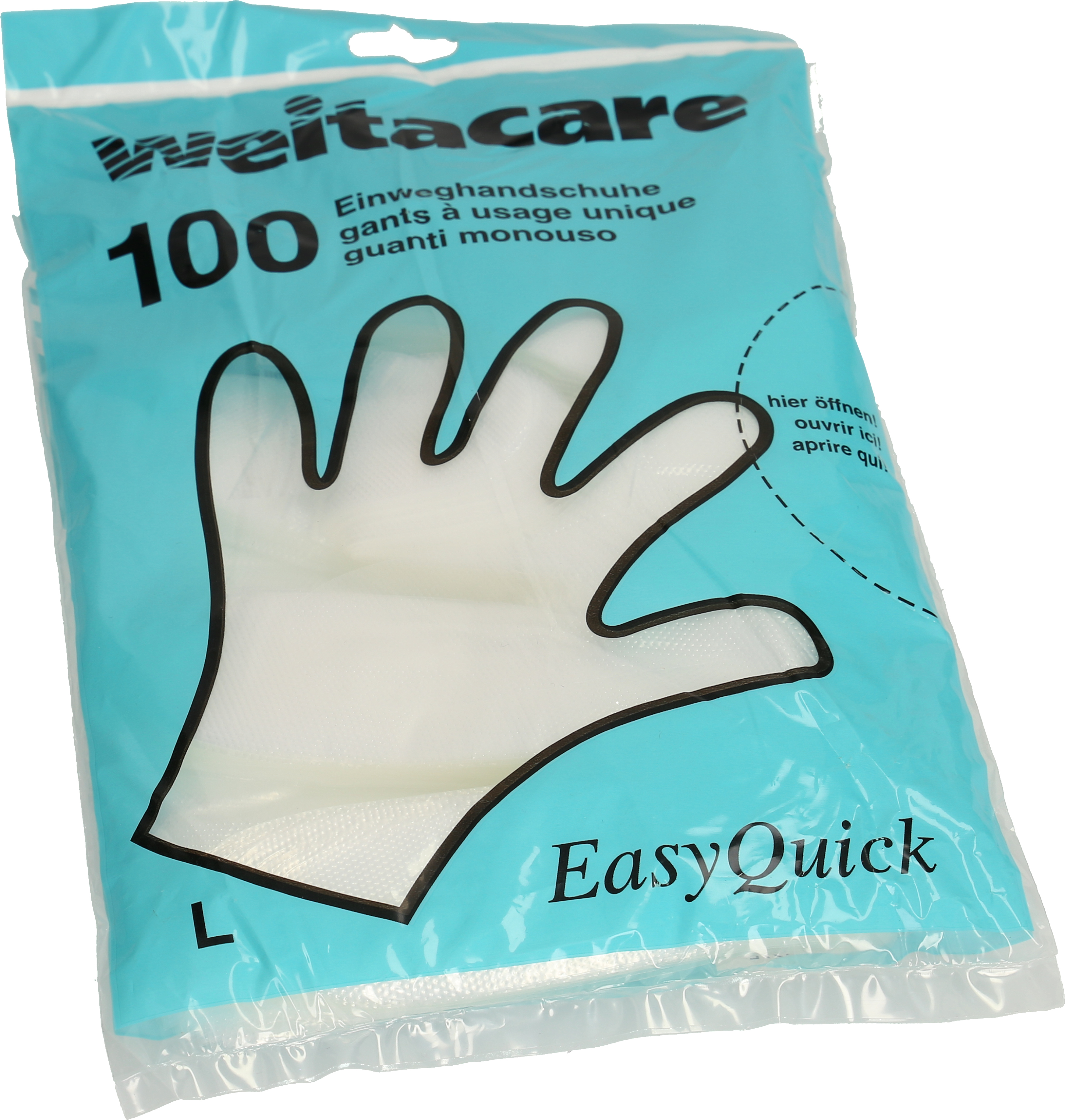 photo WEITA Gant hommfe Easy Quick 270591 Strong, transparent 100 pièces