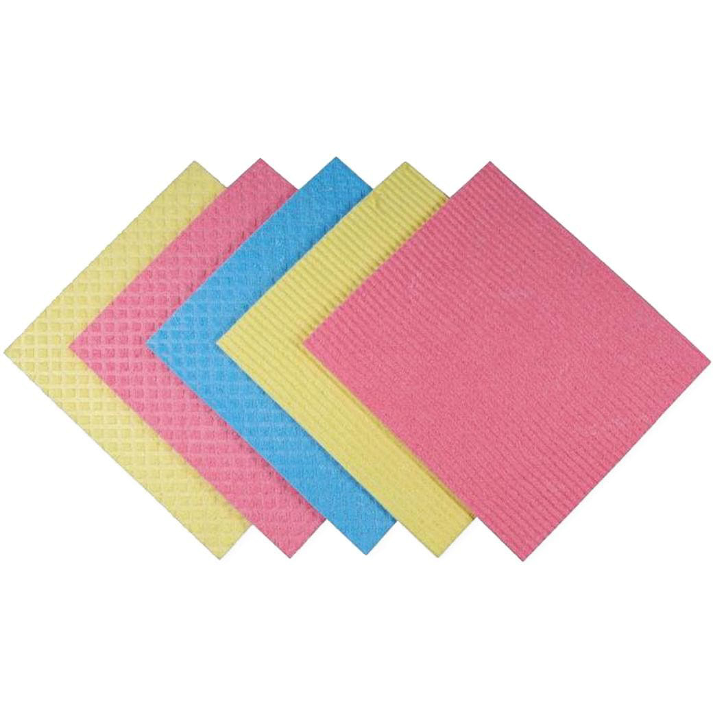 photo WEITACLEAN Schwammtuch 279052 Blau/Gelb/Rosa 5 Stück
