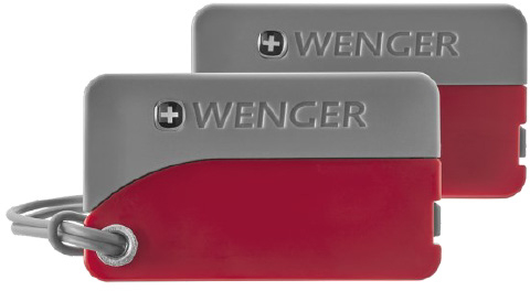 photo WENGER Aluminium Luggage Tags 2 pcs 606966 Red