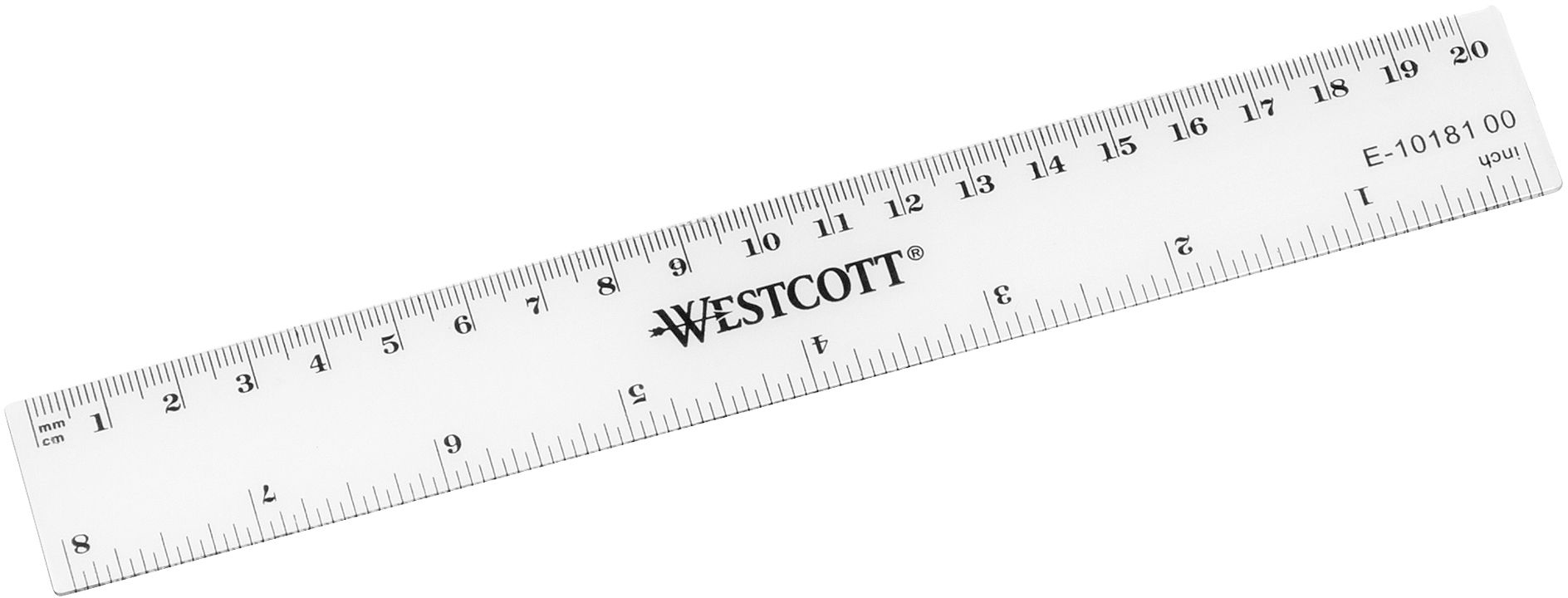 WESTCOTT Règle PP 20cm E-1018100 cm/inch scala