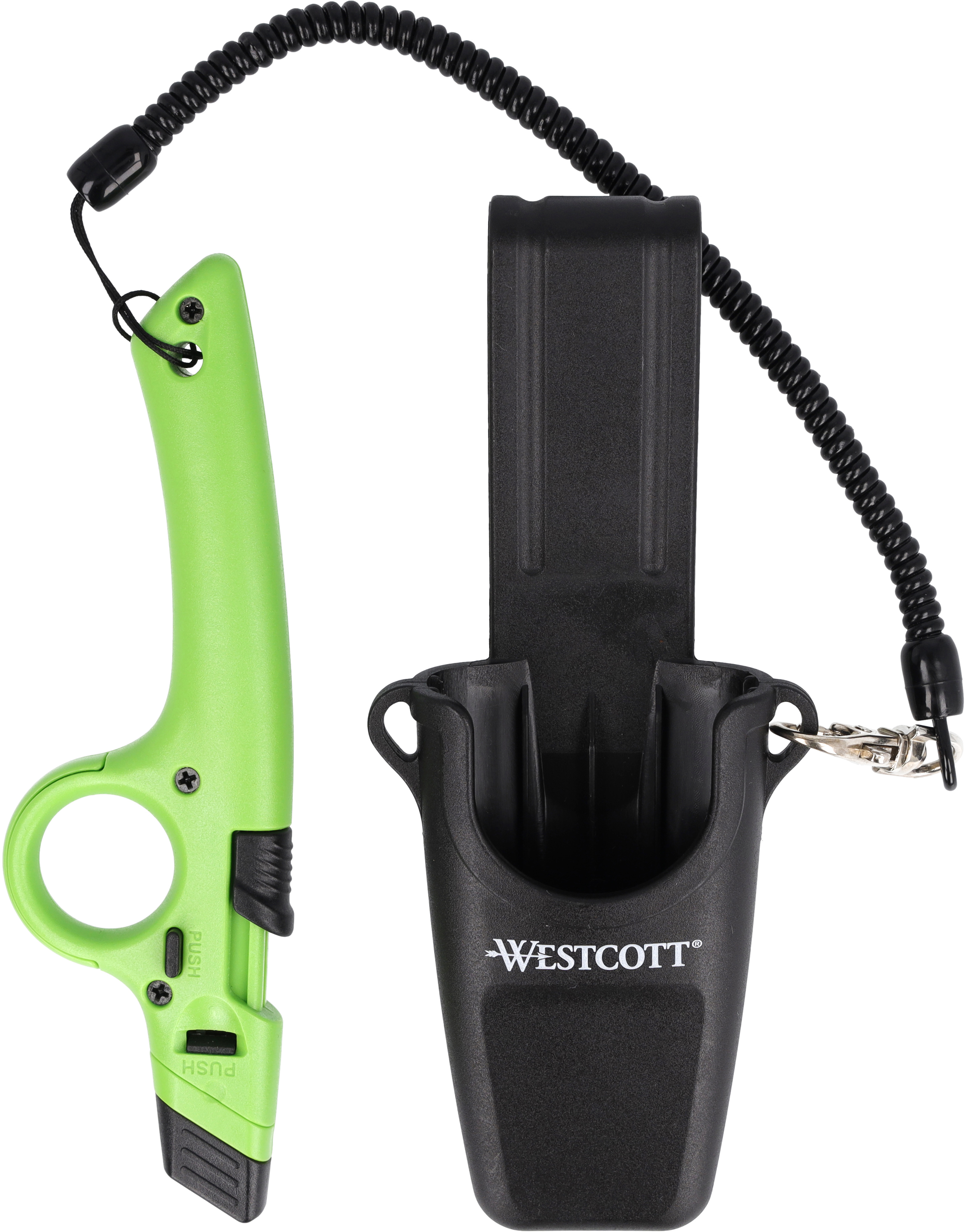 photo WESTCOTT Finger Loop Couteau sécurité E-17531 SET Céramique avec lanière + étui
