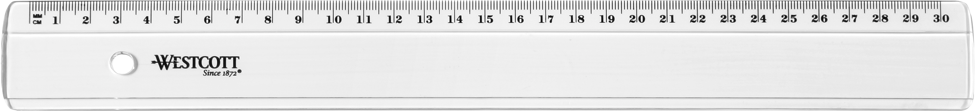 WESTCOTT Règle en plastique 30cm E10152 BP