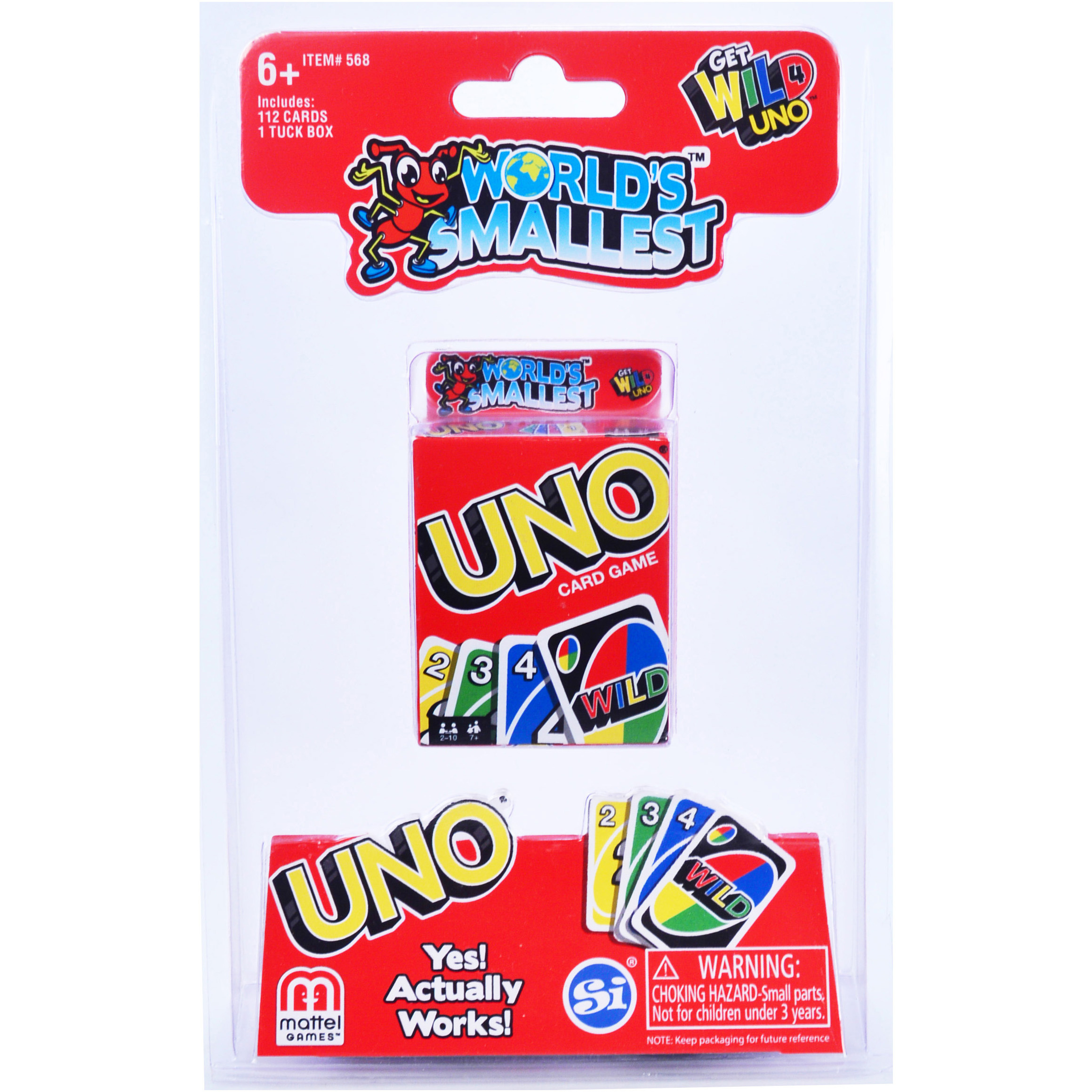 photo WORLDS SMALLEST Uno 1180.00763 Card Game