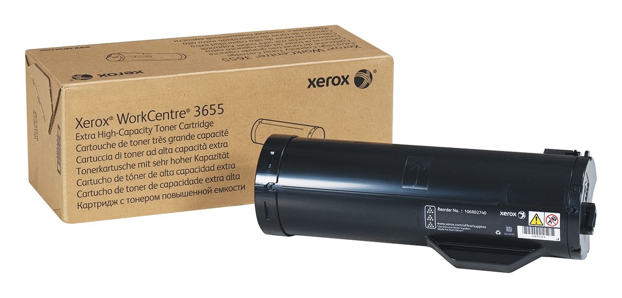 photo XEROX Cartouche toner noir 106R02740 WorkCentre 3655 25'900 pages