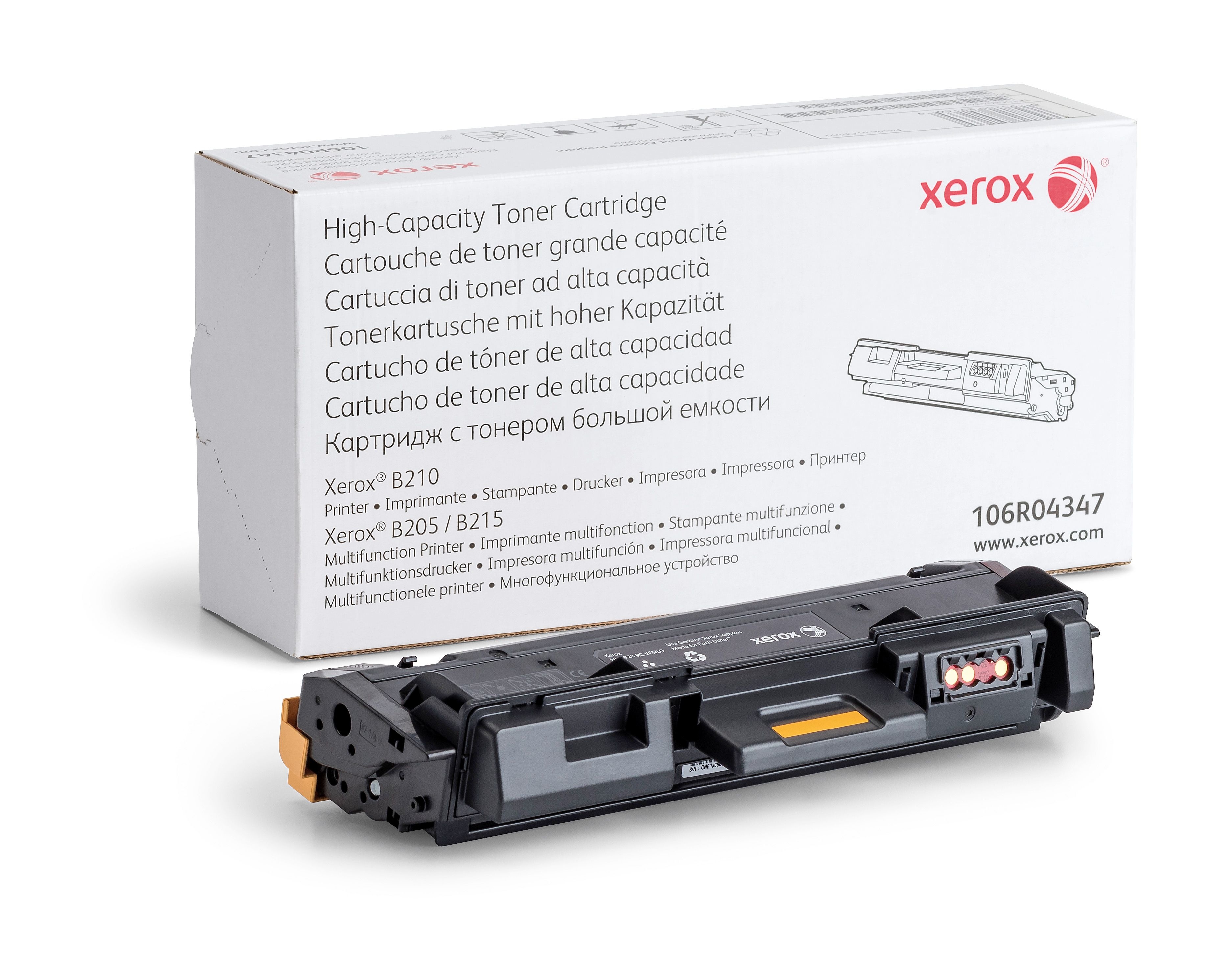 photo XEROX Cartouche toner HC noir 106R04347 B210/B205/B215 3'000 p.