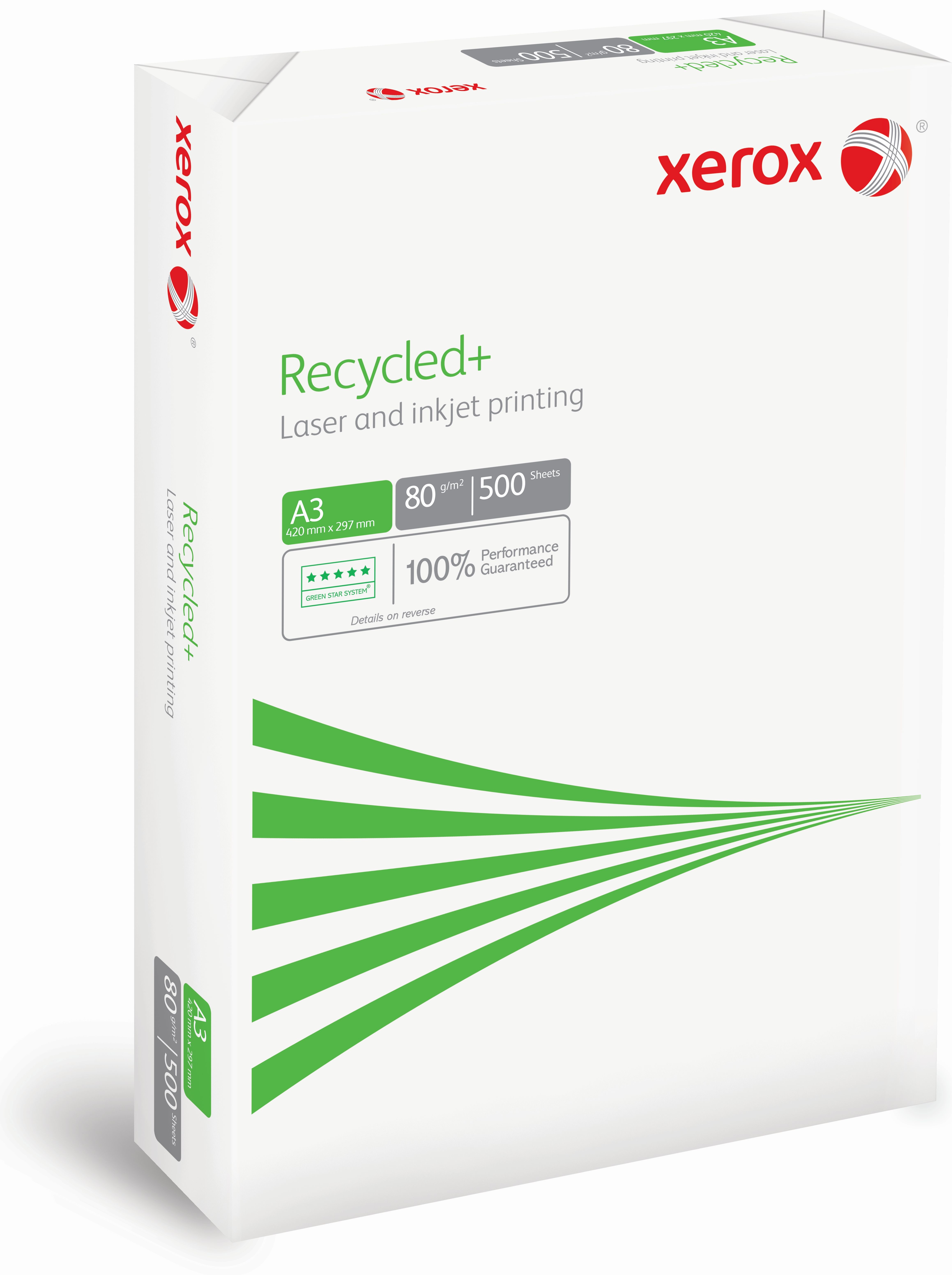 XEROX Copying Paper Recycled+ A3 499672 80g blanc CIE85 500 feuilles