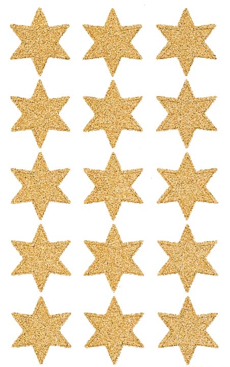 Z-DESIGN Sticker Sterne Weihnachten 4112 gold 2 Stück