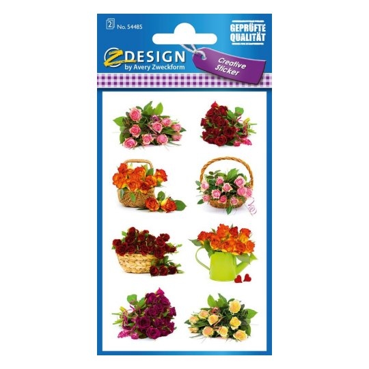 Z-DESIGN Sticker flowers/panier 54485 2 flls., 76x120mm 2 flls., 76x120mm