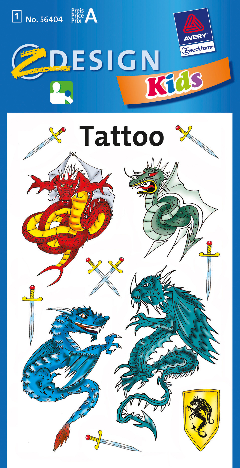 Z-DESIGN Sticker Tattoo 56404 sujet