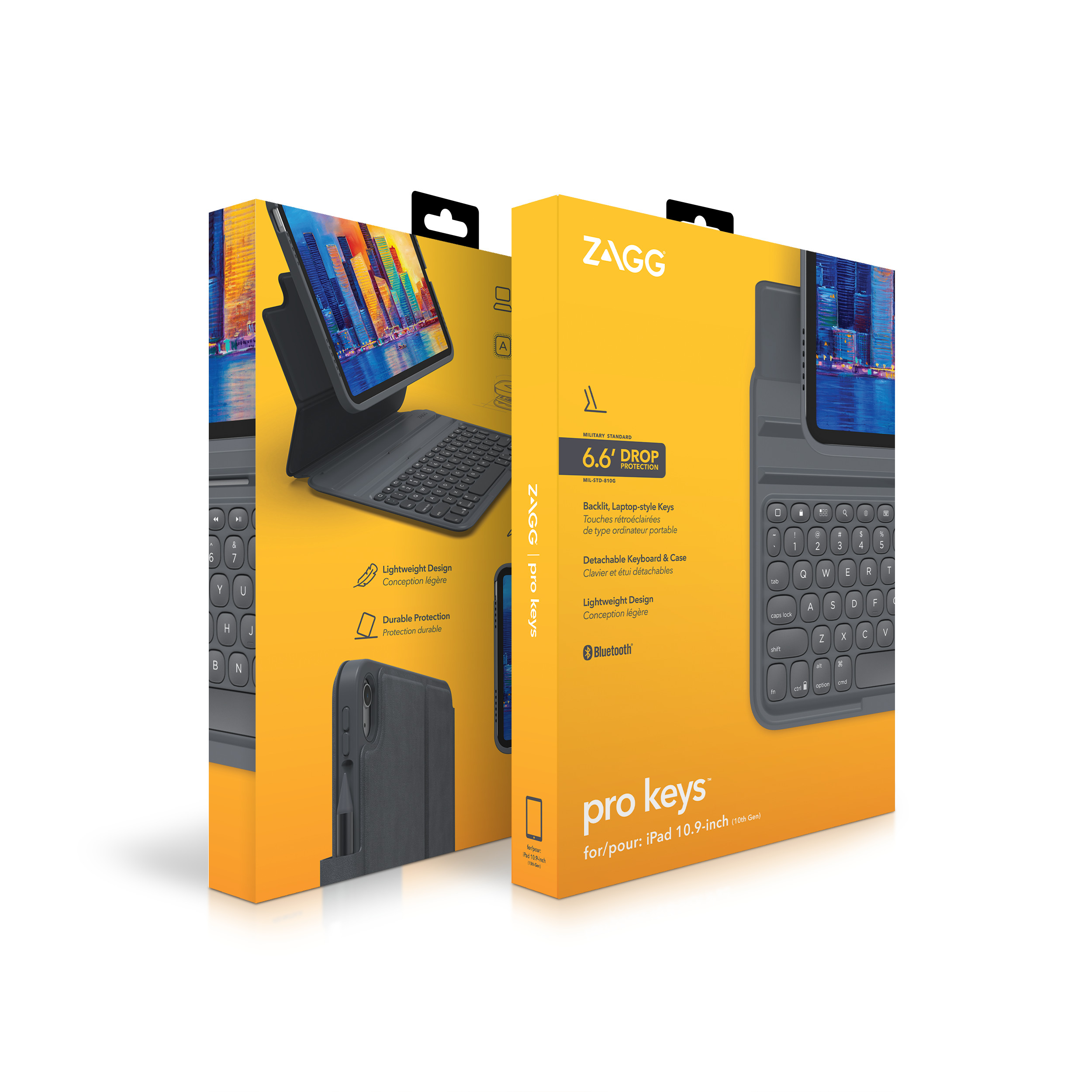 ZAGG Keyboard Pro Keys for iPad 103410815 10.9 (10th Gen) Bl./Gray,CH