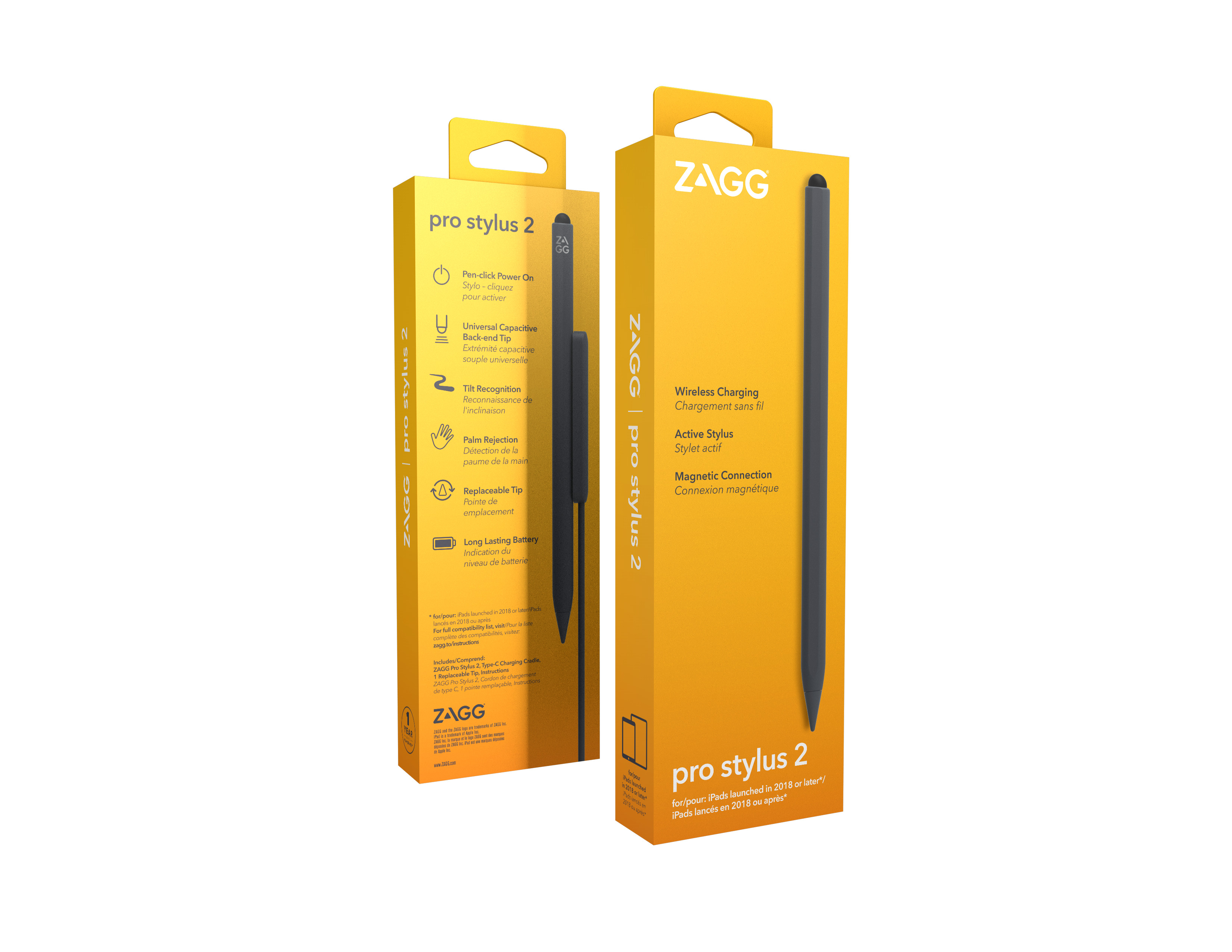 ZAGG Pro Stylus 2 for iPad Grey 109912139 Wireless Charging