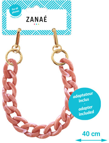 ZANAÉ Phone Wristlace Tortoise Shell 17174 Mineral Spring pink Mineral Spring pink