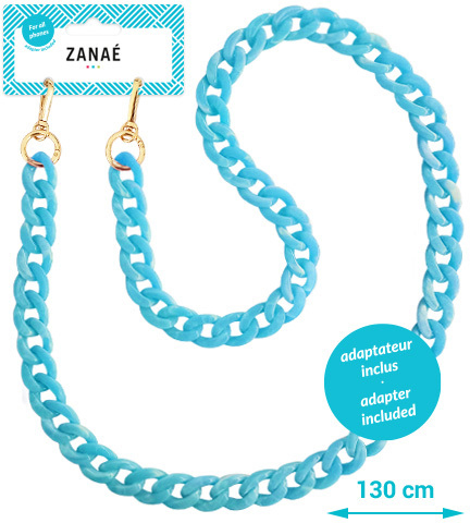 ZANAÉ Phone Necklace Caraibe Vibe 17373 Mineral Spring light blue