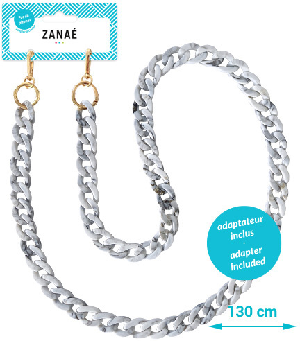ZANAÉ Phone Necklace Turtle 17441 Mineral Winter grey Mineral Winter grey