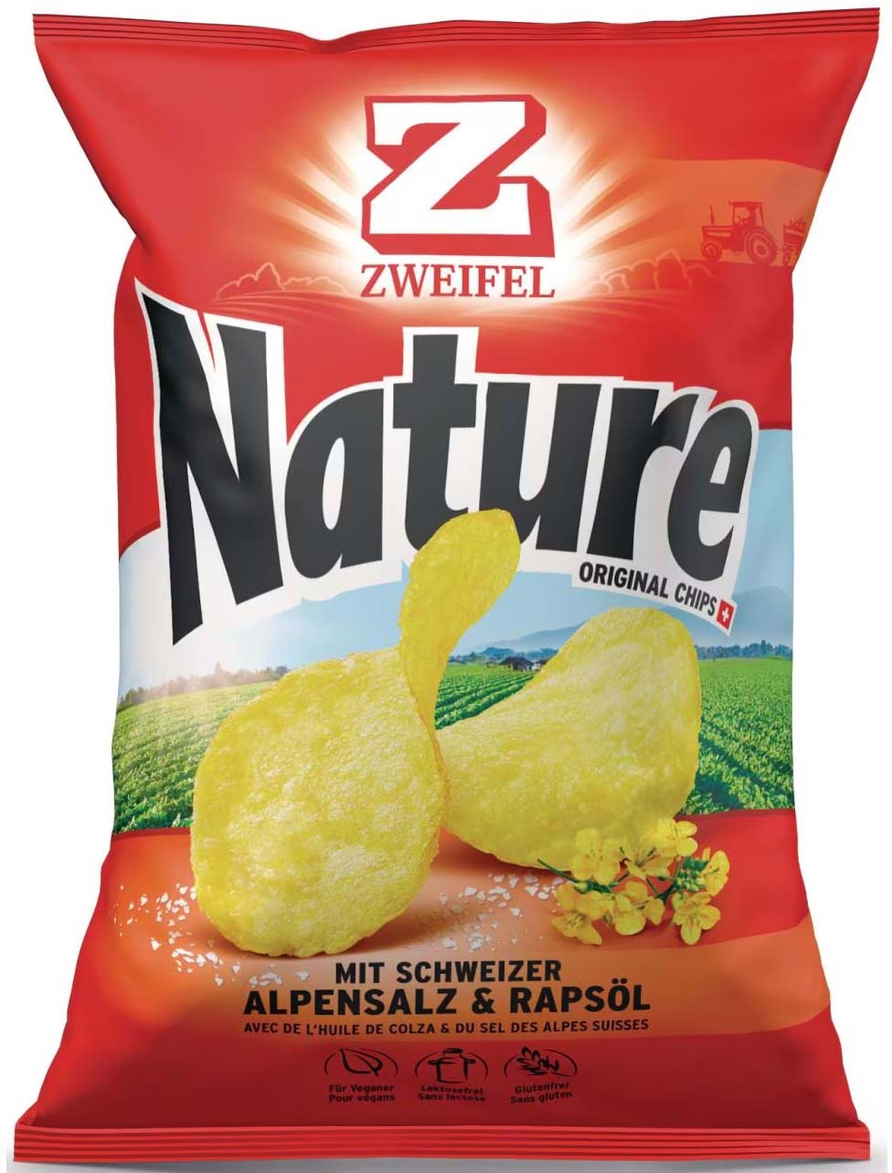 photo ZWEIFEL Chips Nature 3928 30g, 20 pcs.