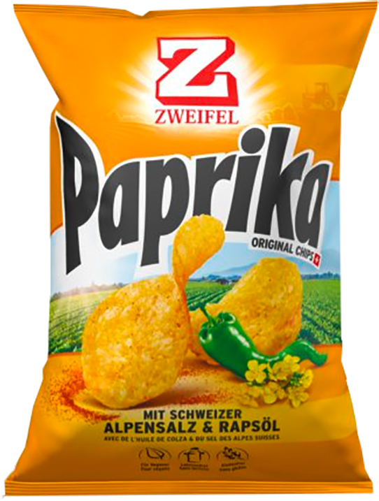 ZWEIFEL Chips Paprika 30g 3929 20 pcs. 20 pcs.