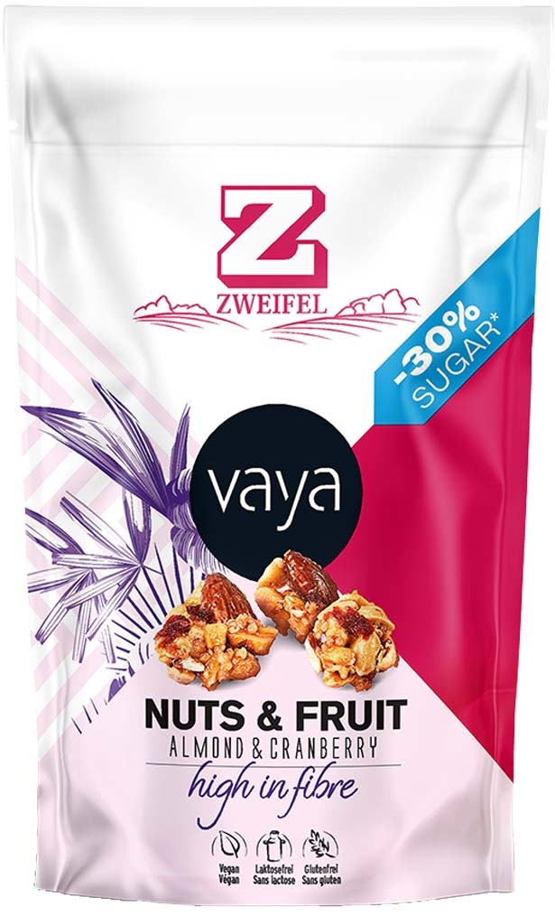 photo ZWEIFEL Vaya N&F Almond Cranberry 6772 70g