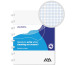ADOC Spiralbuch Ocean Waste A5 3044.211 weiss, kariert 72 Blatt