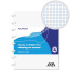 ADOC Spiralbuch Ocean Waste A5 3055.211 weiss, kariert 72 Blatt