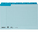 BIELLA Kartei-Leitkarten A-Z A5 21952505U blau kariert 25-teilig