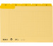 BIELLA Kartei-Leitkarten A-Z A5 21952520U gelb karriert 25-teilig