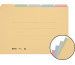 BIELLA Registermappe A4 32543200U farbig assort., 190 Bl. 5 Stk.