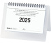 BIELLA Pultkalender Desktop 2025 887061000 1M/1S Basic ws ML 14.8x10.5cm