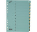 BÜROLINE Kartonregister blau/beige A4 40552 1-20